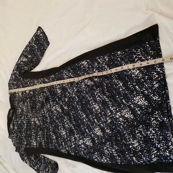 Evan Picone Black & Blue Dress EUC - Picture 6 of 7
